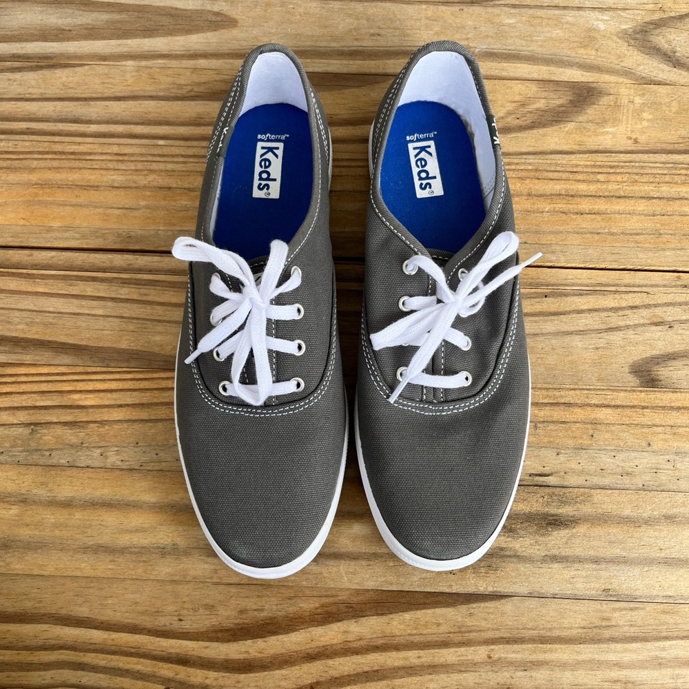 NWOT Keds Champion Originals Lace Up Graphite Gray, 8.5